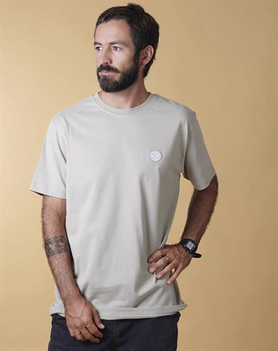 Elsk - Globe Brushed T-shirt - Sand Stone